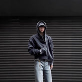 Мужская винтажная повседневная куртка-кардиган на молнии